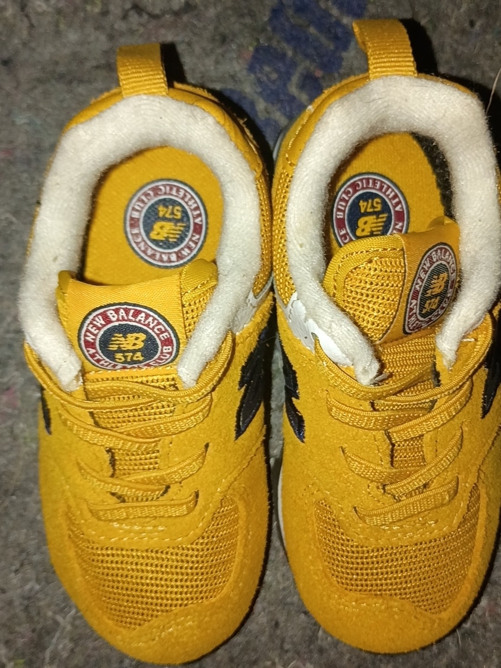 New Balance Kids Yellow & Black 574 Sneakers